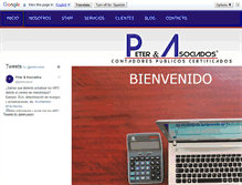 Tablet Screenshot of petercontadores.com
